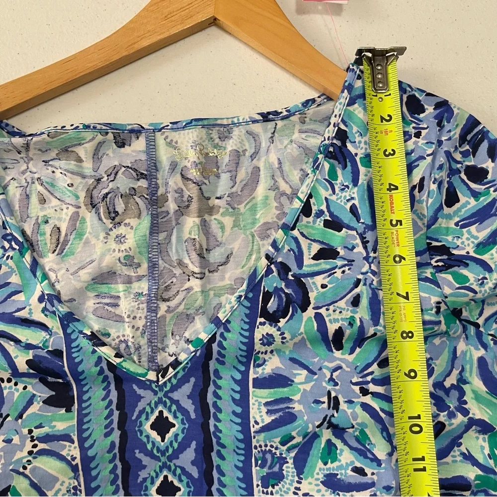 Lilly Pulitzer Blue and Green Maxi Dress NWOT - Picture 9 of 16